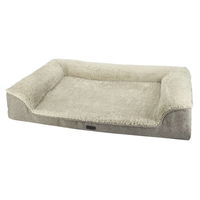 Nobby Orthopädisches Komfortbett 'Calbu', eckig, beige, ca. 120 x 80 x 20 cm