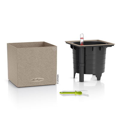 Lechuza 'Canto Stone 14', sandbeige, ca. 14 x 14 x H 13,5 cm