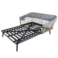 Kölle Sonnenliege 'Sunny' inkl. Auflage & Dach, anthrazit