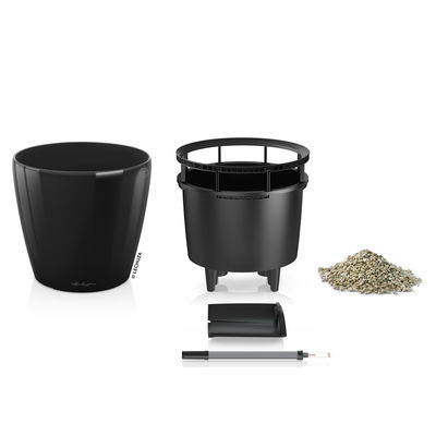 Lechuza 'Classico LS 21', schwarz, ca. Ø 21 x H 20 cm