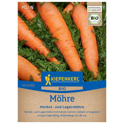 Bio-Gemüsesamen, Lagermöhre, orange Bio-Gemüsesamen, Lagermöhre, orange