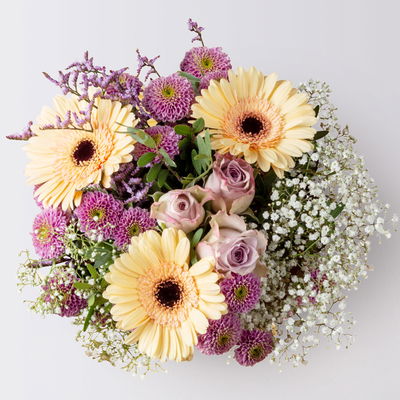 Blumenstrauß 'Apricot Attraction', handgebunden, Größe M Blumenstrauß 'Apricot Attraction', handgebunden, Größe M