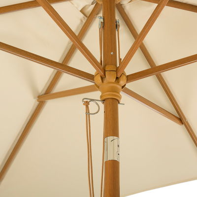 Mittelstockschirm 'Malaga', ca. 300 x 200 cm, natur