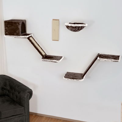 Silvio Design Katzen-Kletterwand, 8-teilig, dunkelgrau-hellgrau Silvio Design Katzen-Kletterwand, 8-teilig, dunkelgrau-hellgrau