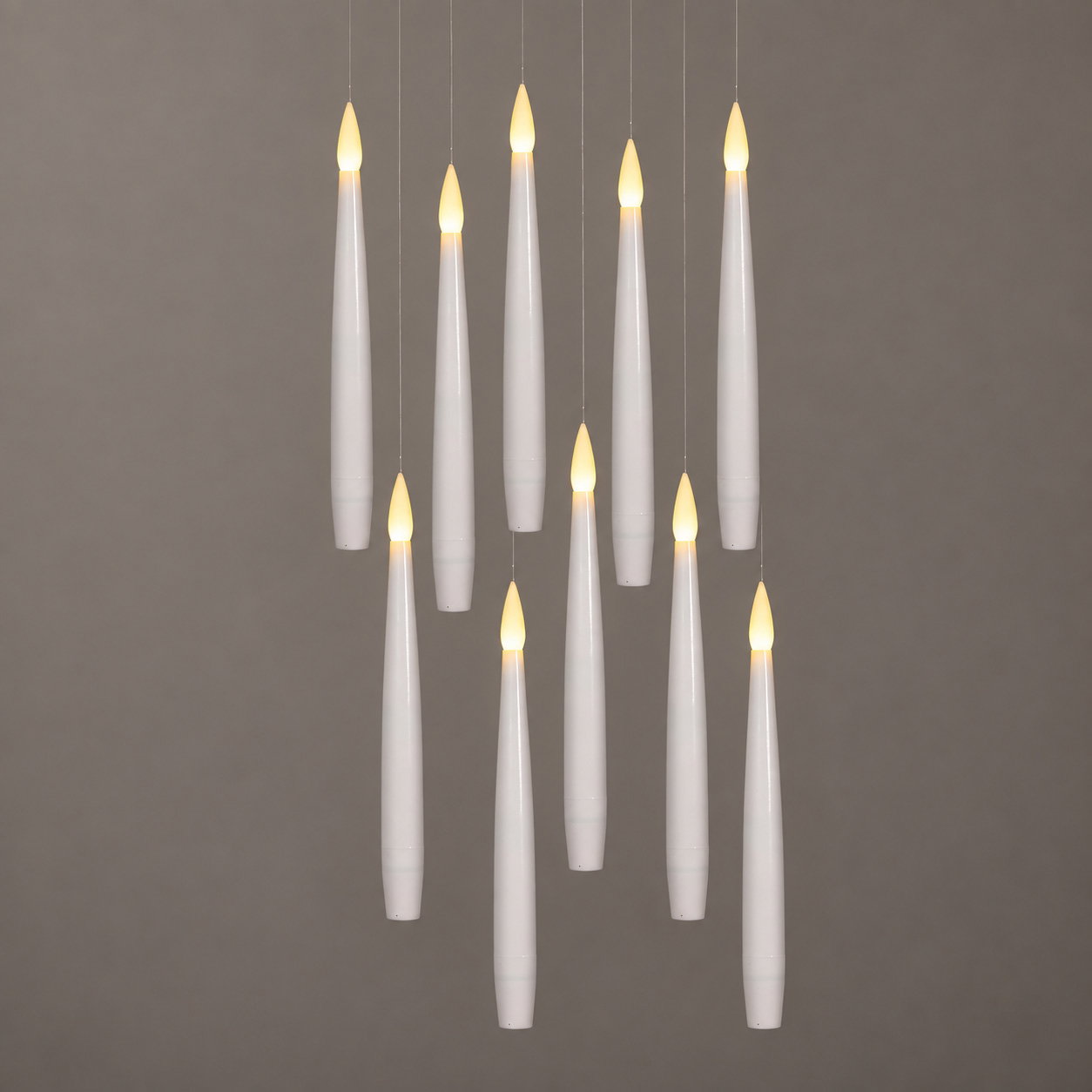 Schwebende LED Kerzen, weiß, 10 Kerzen inkl. Zauberstab Schwebende LED Kerzen, weiß, 10 Kerzen inkl. Zauberstab