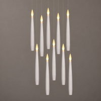 Schwebende LED Kerzen, weiß, 10 Kerzen inkl. Zauberstab Schwebende LED Kerzen, weiß, 10 Kerzen inkl. Zauberstab