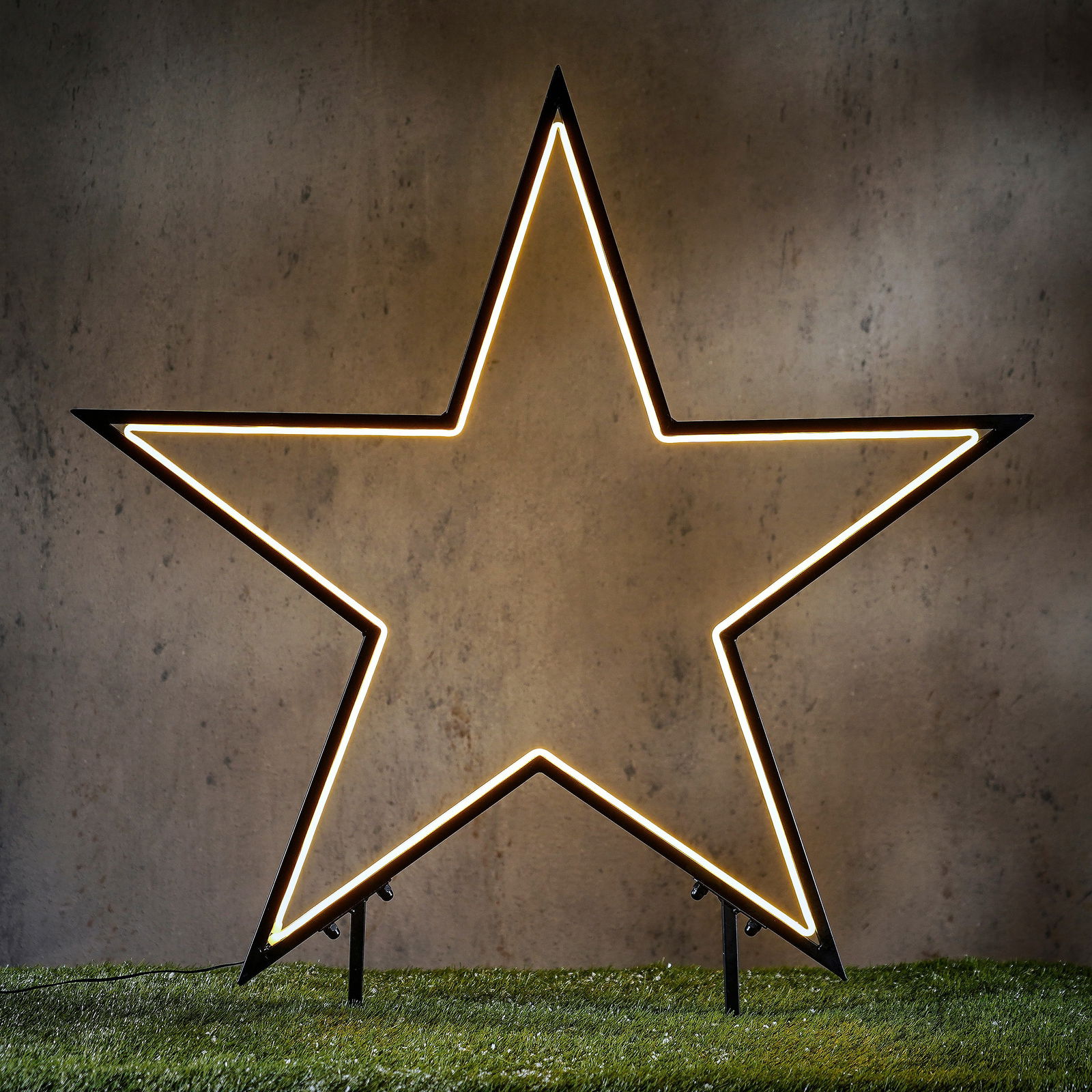 LED-Stern zum Stecken, warmweiß, ca. Ø 90 x H 102 cm