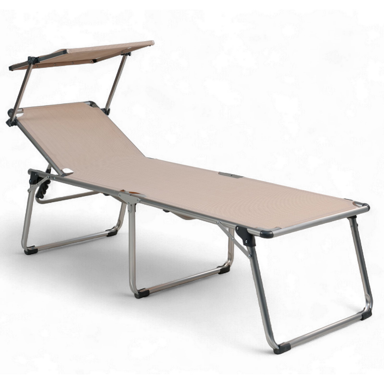 Sungörl Campingliege 'Mykonos Comfort Taupe', taupe