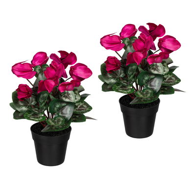 Künstliches Alpenveilchen, fuchsie, Höhe ca. 30 cm Künstliches Alpenveilchen, fuchsie, Höhe ca. 30 cm