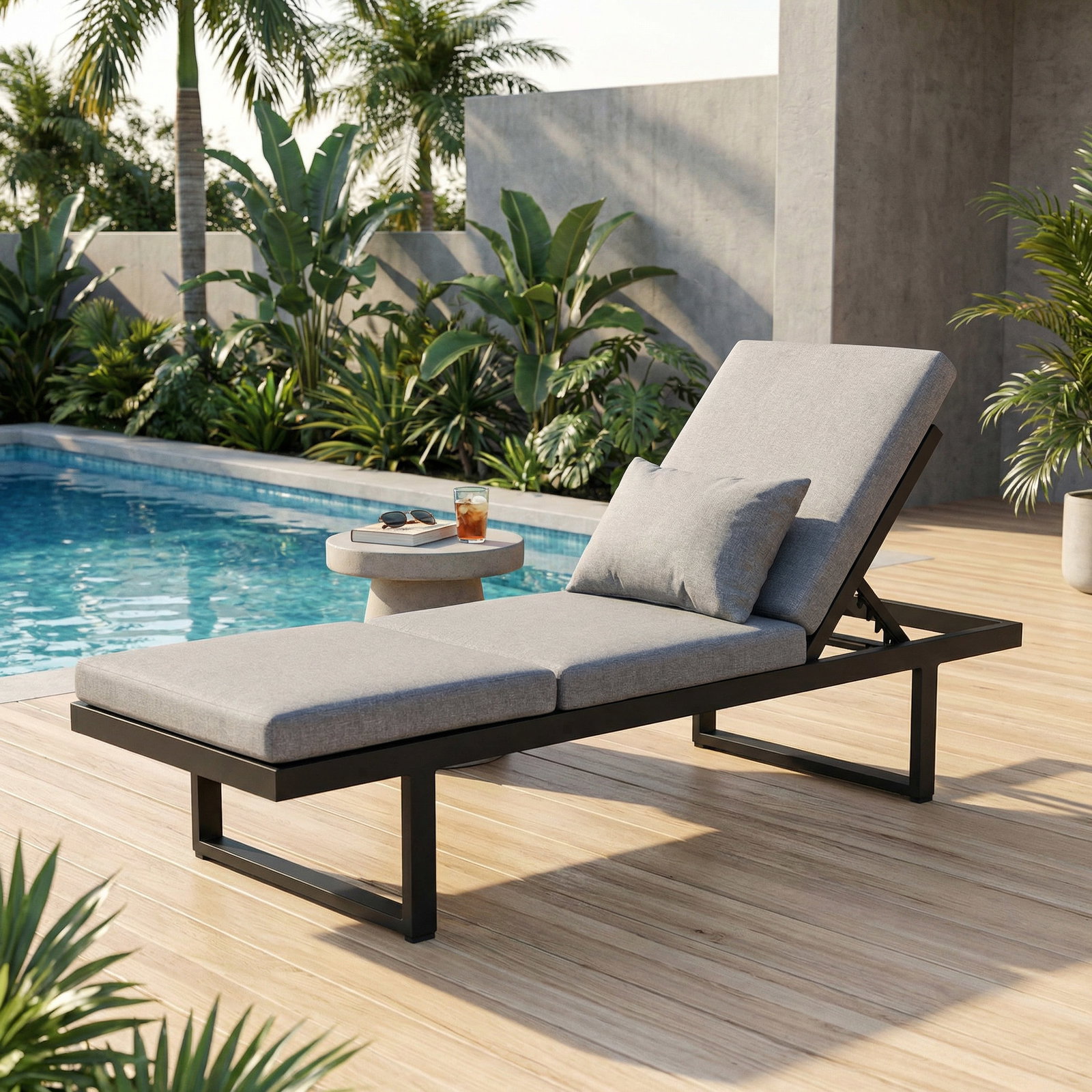 Kölle Liegesofa 'Madeira' inkl. Auflagen, grau