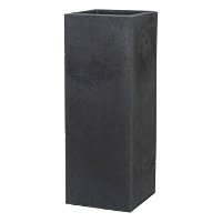 Pflanzkübel 'C-Cube High', Stony Black, 26 x 26 x H 70 cm, 9 Liter