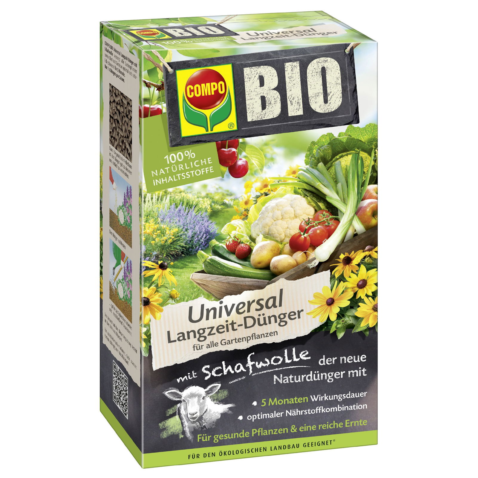 Bio-Universaldünger mit Schafwolle, Compo, 2 kg