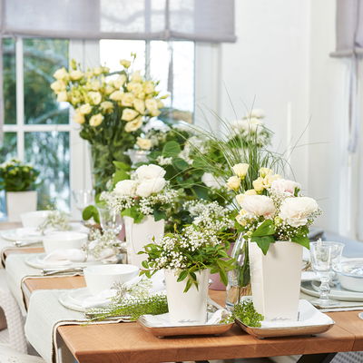 Lechuza 'Mini-Cubi', weiß, ca. 9,5 x 9,5 x H 18,5 cm