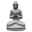 Gartenskulptur Buddha 'Namaste', Höhe ca. 60 cm
