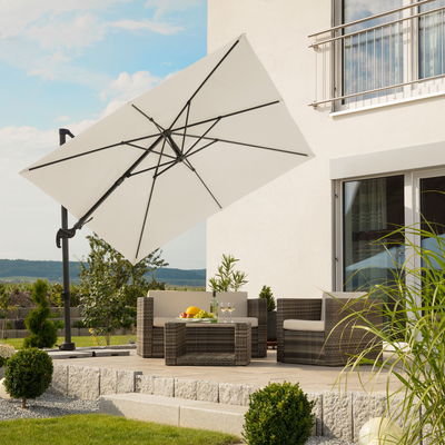 Sonnenschirm 'Rhodos eco TWIST', ca. 270 x 270 cm Sonnenschirm 'Rhodos eco TWIST', ca. 270 x 270 cm