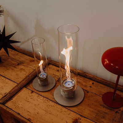 Tischfeuer SPIN 900, grau, Edelstahl, Ø 19 x H 40,5 cm Tischfeuer SPIN 900, grau, Edelstahl, Ø 19 x H 40,5 cm