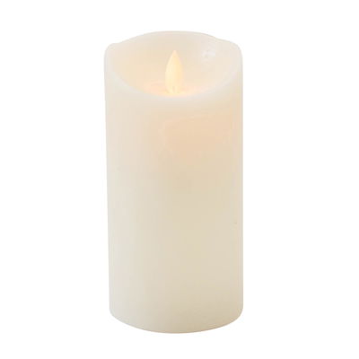 LED Echtwachskerze 'Magic Flame', creme, Ø 7,5 x H 15 cm LED Echtwachskerze 'Magic Flame', creme, Ø 7,5 x H 15 cm