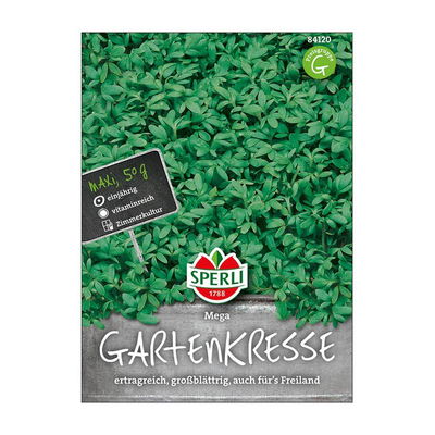 Sperli's großblättrige Gartenkresse, Lepidium sativum, 50 g Sperli's großblättrige Gartenkresse, Lepidium sativum, 50 g