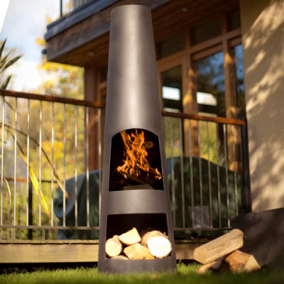 Buschbeck Stahlofen 'Circo', schwarz, ca. Ø 36 x H 150 cm Buschbeck Stahlofen 'Circo', schwarz, ca. Ø 36 x H 150 cm