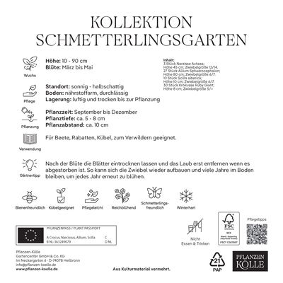 Schmetterlingsgarten-Kollektion, 70 Blumenzwiebeln