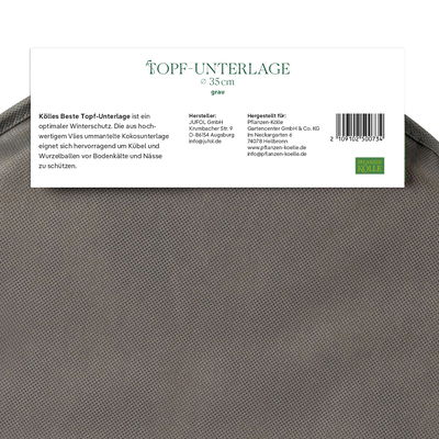 Kölles Beste Topfunterlage, grau, ca. Ø 35 cm Kölles Beste Topfunterlage, grau, ca. Ø 35 cm