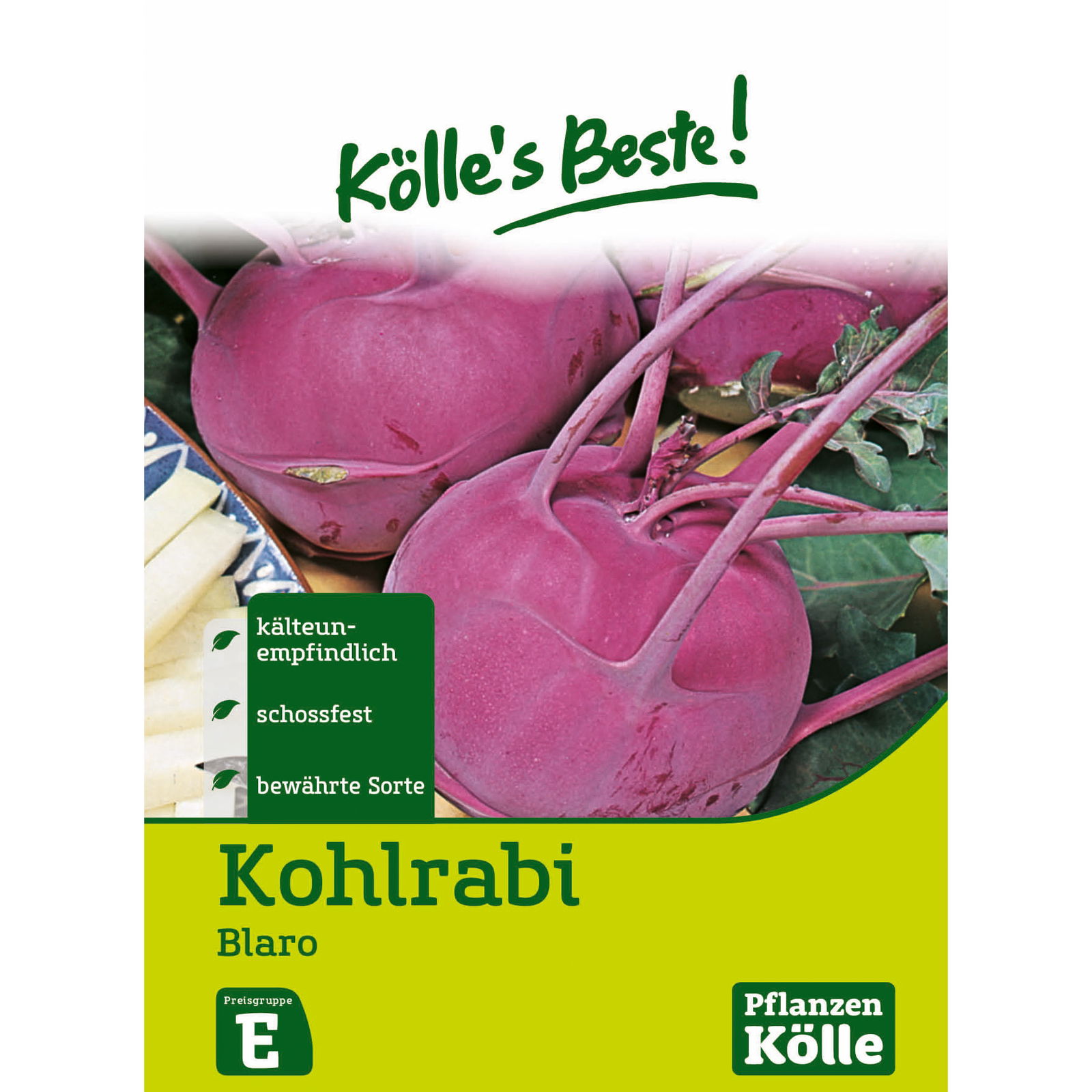 Kölle's Beste Gemüsesamen Kohlrabi Blaro