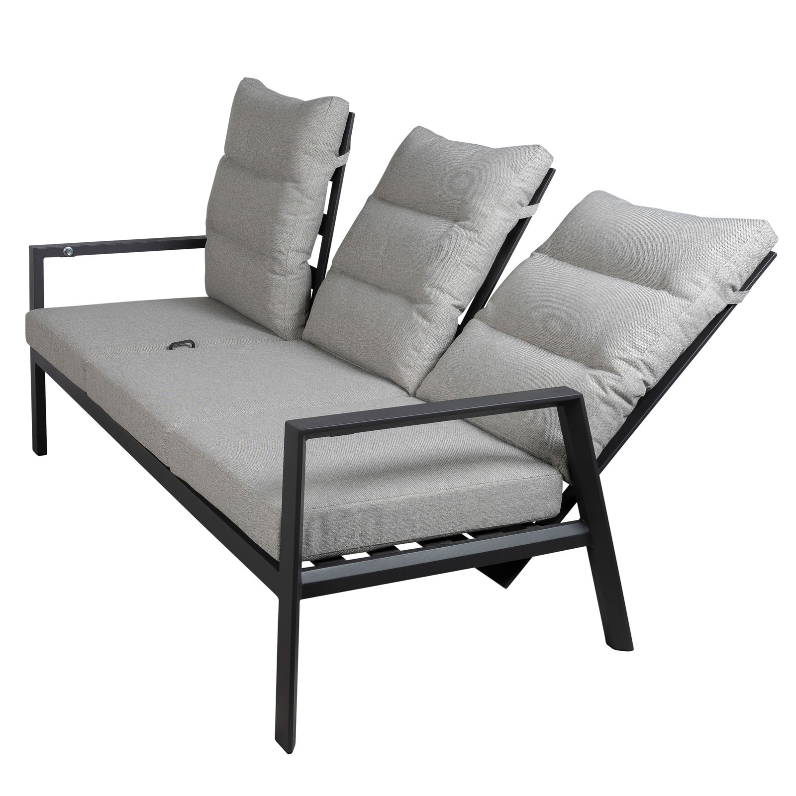 Kölle Loungesofa 'Kreta' inkl. Auflagen, 3-Sitzer, grau