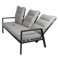 Kölle Loungesofa 'Kreta' inkl. Auflagen, 3-Sitzer, grau