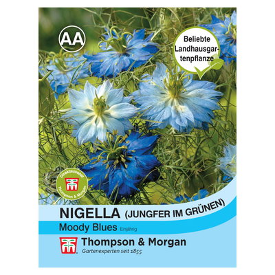 Thompson & Morgan Nigella (Jungfer im Grünen) 'Moody Blues'