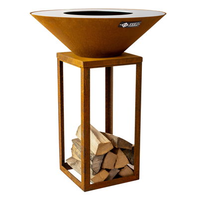 Edelstahl-Feuerstelle 'Fyro 80', rost, 100 x 100 x 80 cm Edelstahl-Feuerstelle 'Fyro 80', rost, 100 x 100 x 80 cm