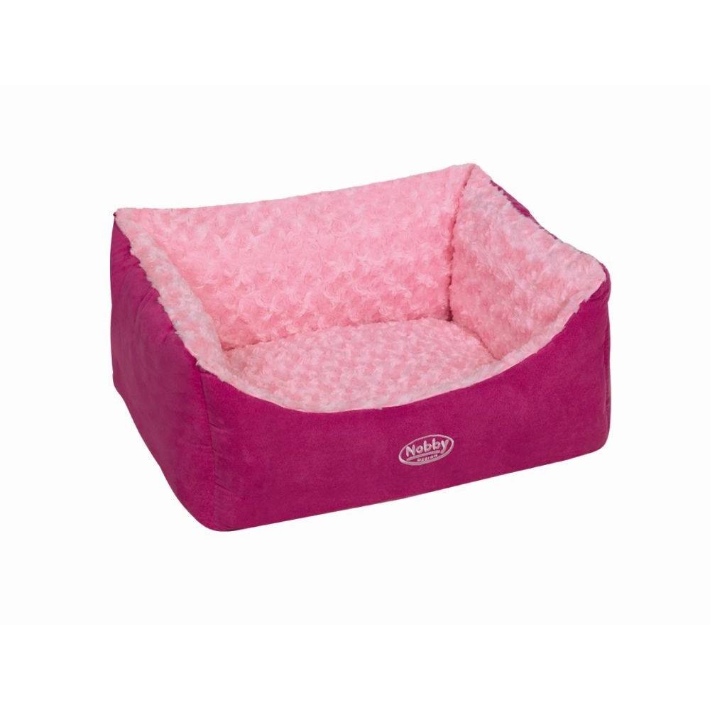 Nobby Komfort Bett eckig 'Arusha', pink, ca. 45 x 40 x 18 cm