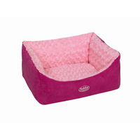 Nobby Komfort Bett eckig 'Arusha', pink, ca. 45 x 40 x 18 cm