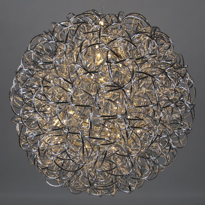 LED Drahtkugel, silber, 100 LEDs, ca. Ø 50cm LED Drahtkugel, silber, 100 LEDs, ca. Ø 50cm
