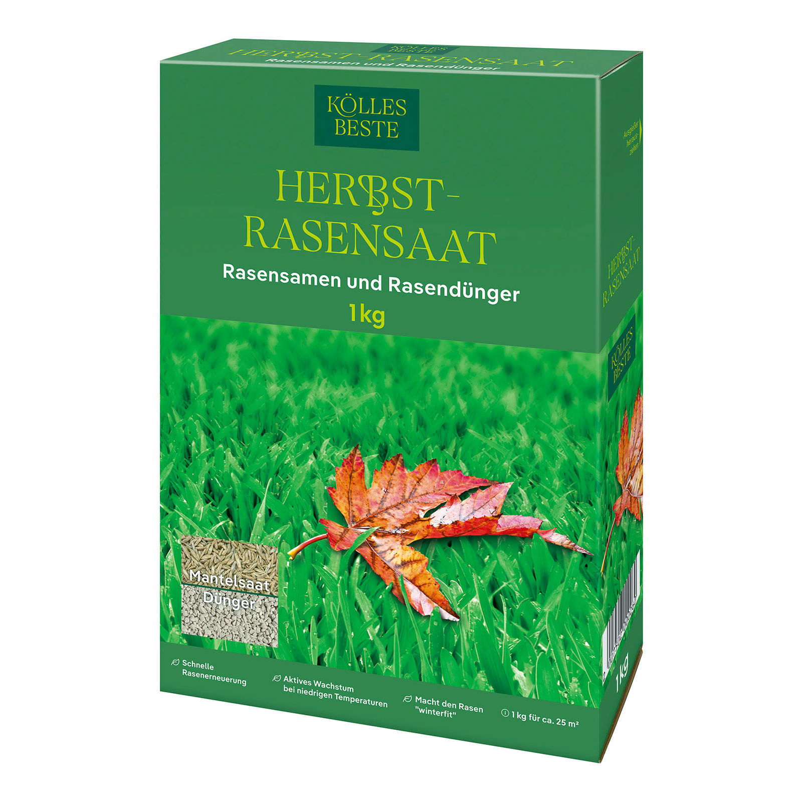 Kölle's Beste Herbstrasensaat, Rasensamen und -dünger, 1 kg
