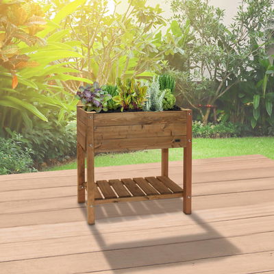 Kiefer-Hochbeet 'Emma' inkl. Wurzeltuch, FSC®-Holz, ca. 78 x 40 x 78 cm Kiefer-Hochbeet 'Emma' inkl. Wurzeltuch, FSC®-Holz, ca. 78 x 40 x 78 cm