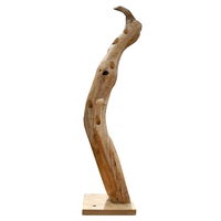 Weinregal 'Baum', natur, recyceltes Teakholz