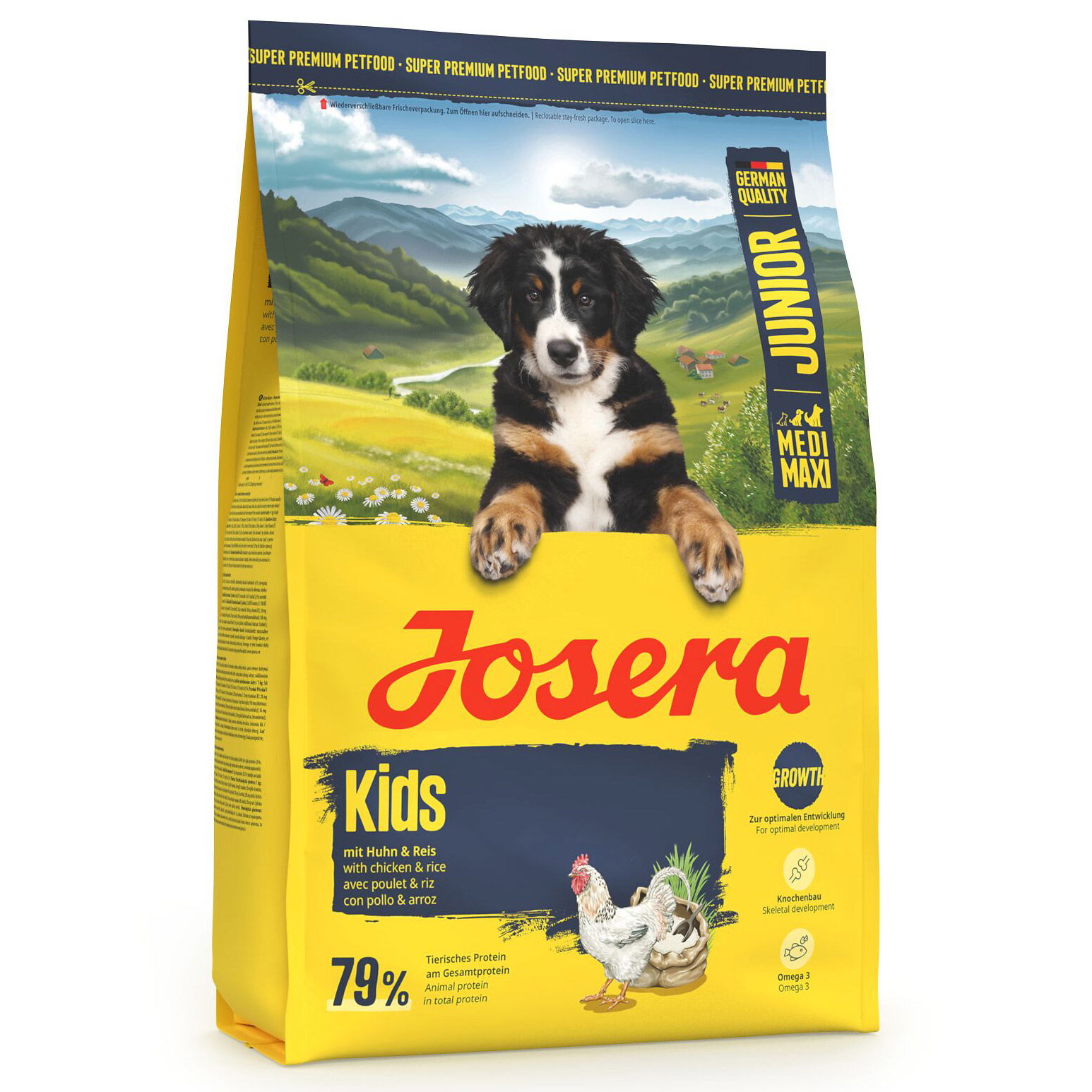 Josera Hundefutter Junior Kids mit Huhn & Reis, 3kg