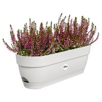 Elho Pflanzgefäß 'Vibia Campana', weiß, ca. L49 x B18 x H17 cm