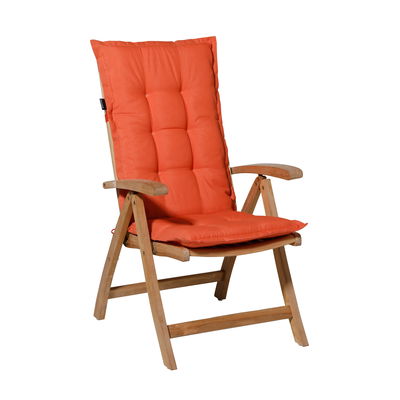 Hochlehnerauflage 'Panama', orange, ca. 123 x 50 cm