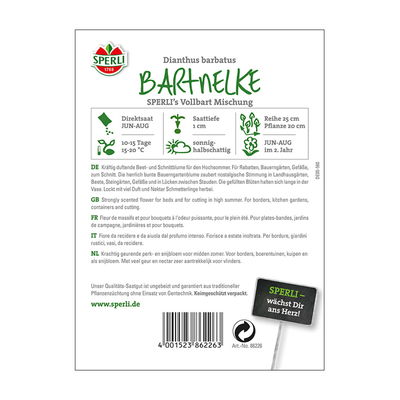 Blumensamenmischung, Bartnelke 'Vollbart' Blumensamenmischung, Bartnelke 'Vollbart'