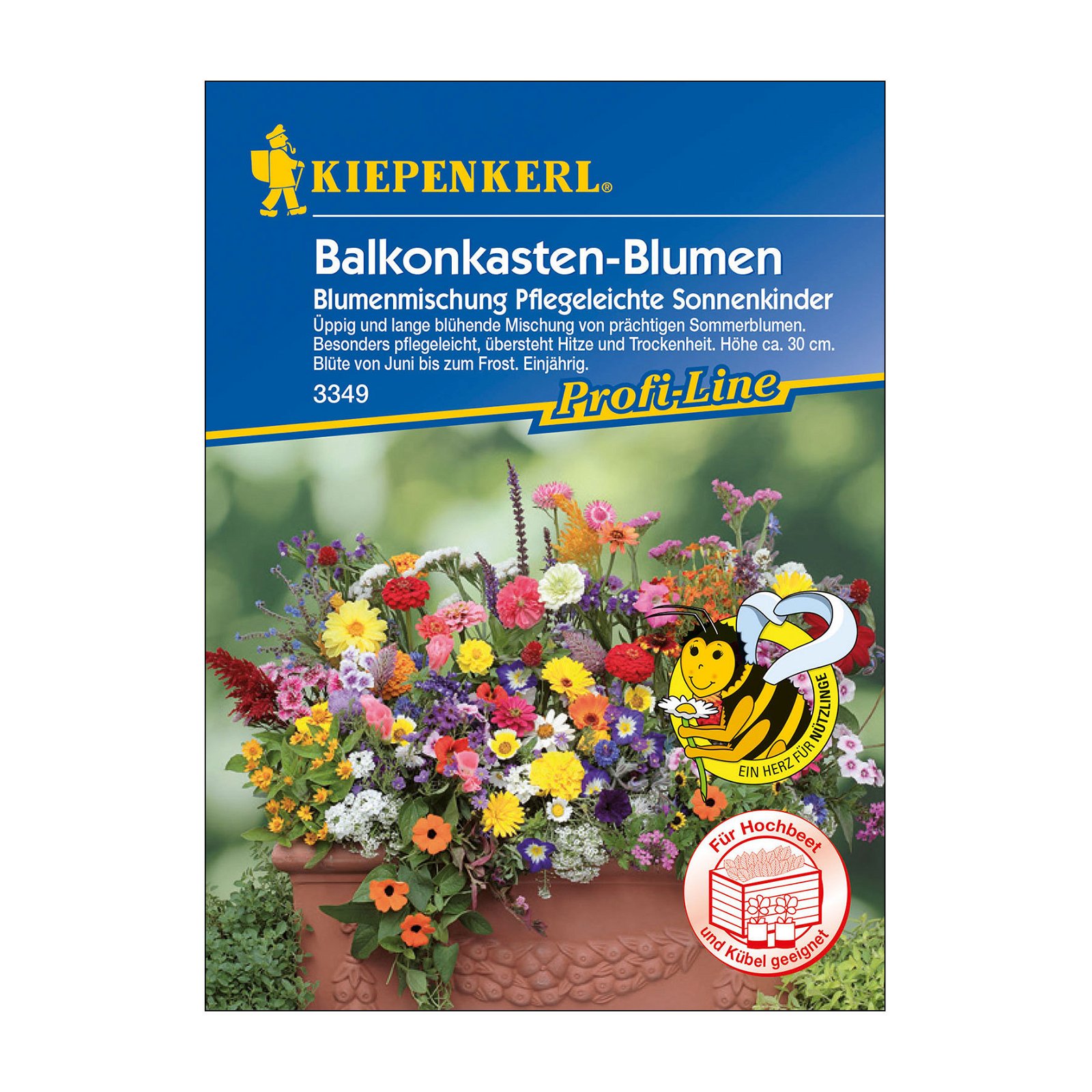 Blumensamen, Balkonkastenblumen 'Pflegeleichte Sonnenkinder', bunt