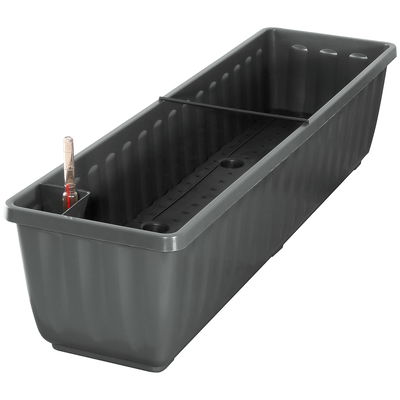 Geli Blumenkasten 'Aqua Flor', anthrazit, ca. 80 x 22 x H 18,5 cm Geli Blumenkasten 'Aqua Flor', anthrazit, ca. 80 x 22 x H 18,5 cm