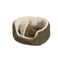 Nobby Komfort Bett oval 'Ceno', beige/braun