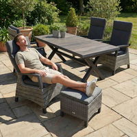 Kölle Sessel 'Bremen', verstellbare Rückenlehne, Alu, Kunstrattan, 109 x 72 cm