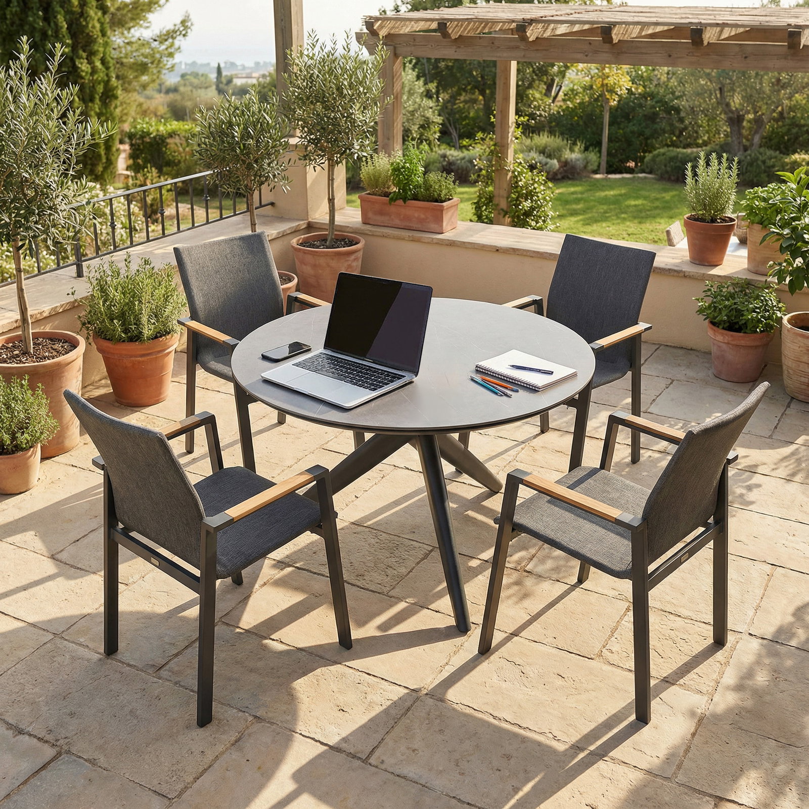 Alu-Stapelsessel Modena