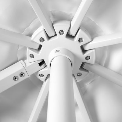 Pendelschirm 'Rhodos Twist Bianco', ca. 300 x 300 cm, weiss