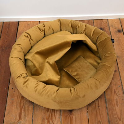 Kuschelinsel 'Lajos S', gelb, Ø 50 cm Kuschelinsel 'Lajos S', gelb, Ø 50 cm