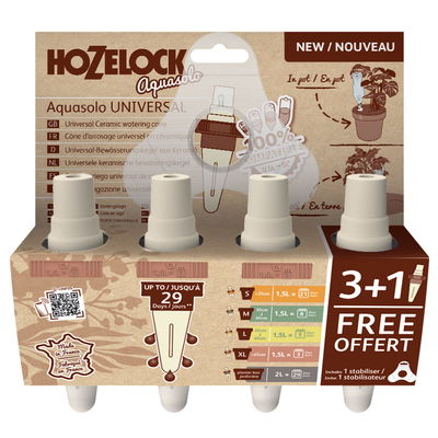 Hozelock Aquasolo Universal Bewässerungskegel, pink, 4 Kegel