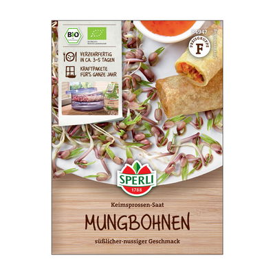 Gemüsesamen, BIO-Sprossen Mungbohnen Gemüsesamen, BIO-Sprossen Mungbohnen