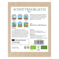 Kölle Bio Saatgut Schnittknoblauch 'Neko', grün